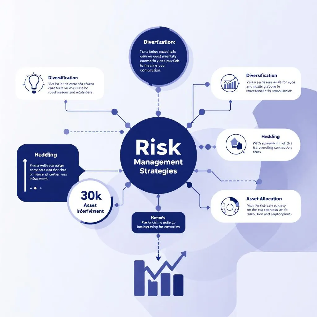Farklı risk yönetimi stratejilerini gösteren grafik ve şematik gösterimler